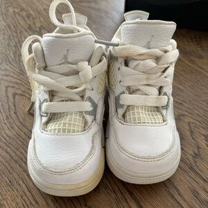 Jordan Kids White and Cream Sneakers